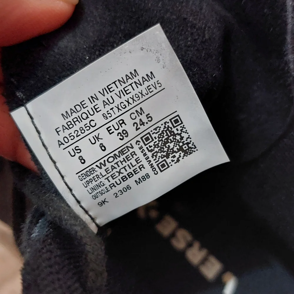 Black High-Top Platform Sneakers with White Toe and Sole - Picture 10 of 10